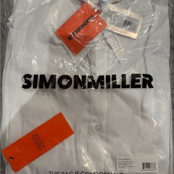 Simon Miller White Button Down Shirt - Picture 4 of 5